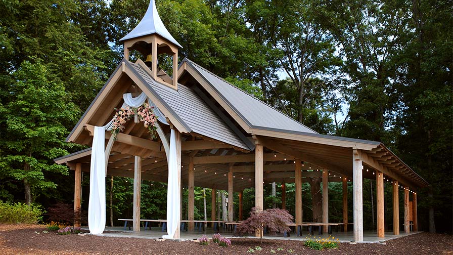 Crockett Creek Crossing Farm Chapel wedding