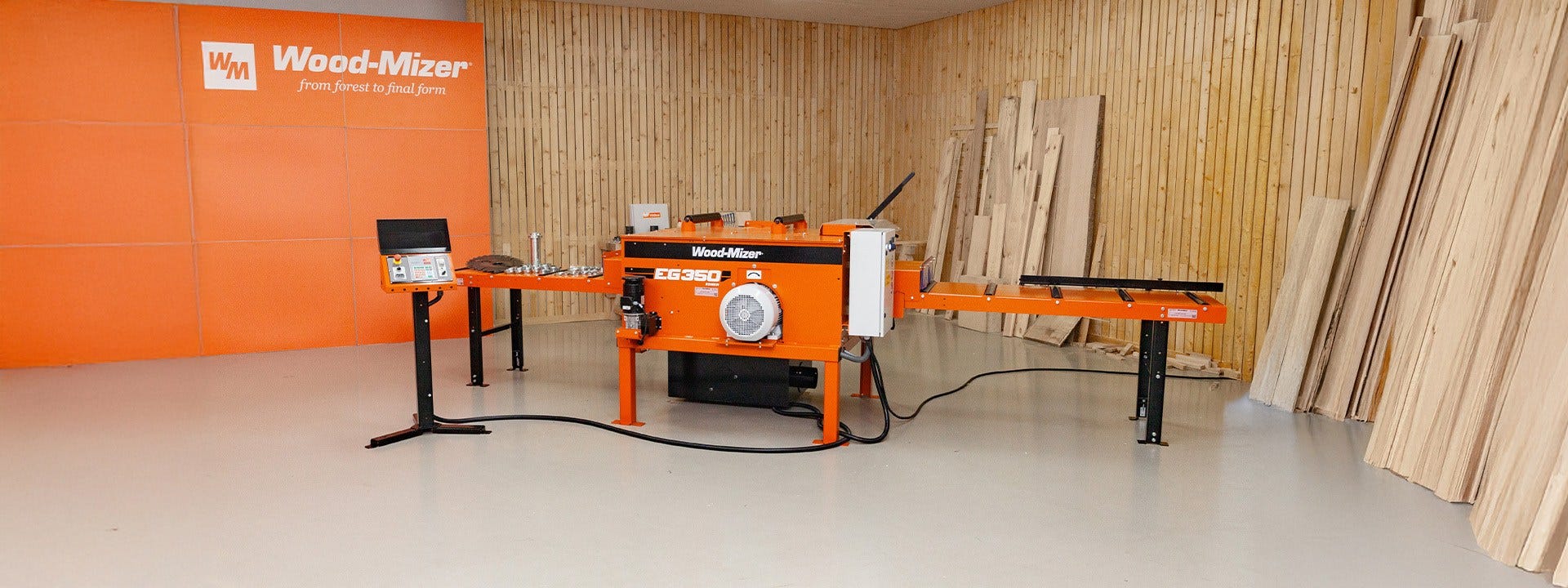 Optymalizuj wydajność traka z obrzynarką Wood-Mizer EG350